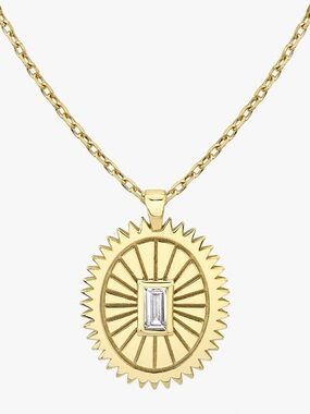Vrai 14k Yellow Gold Inner Spirit Medallion Necklace